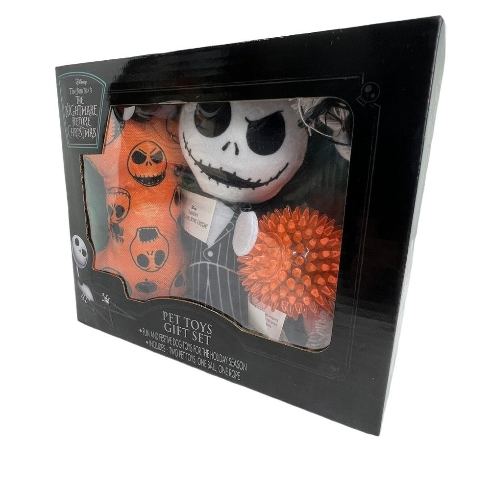 Disney Nightmare Before Christmas Pet Dog Toys Gift Set Jack Halloween Walgreens - Picture 6 of 12